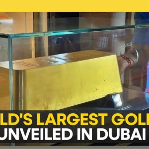 Gold Bar, Dubai, Dubai Gold Market, Emirates Minting Factory, World Record, Metals Industry; UAE's
