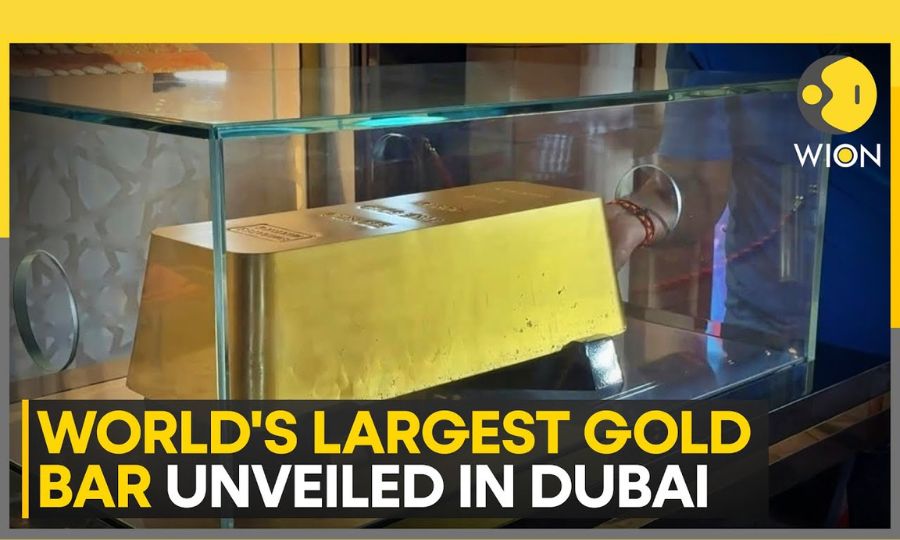 Gold Bar, Dubai, Dubai Gold Market, Emirates Minting Factory, World Record, Metals Industry; UAE's