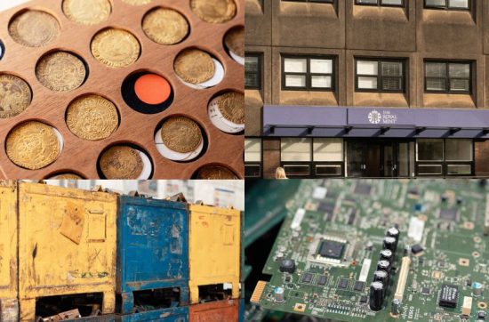 Gold; Jewellery, Britain's Roya Mint, Electronic Waste, Metals