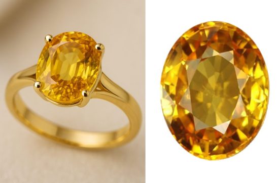 YELLOW SAPPHIRE RING-GEMSTONE