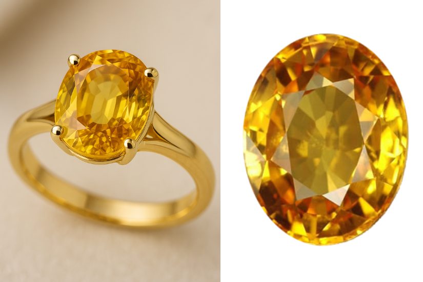 YELLOW SAPPHIRE RING-GEMSTONE
