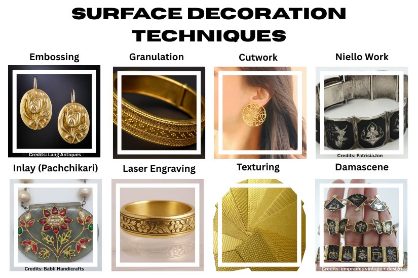 jewellery-making-methods - surface decoration- techniques