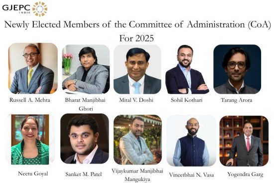 GJEPC Elects New Committee of Administration Members for 2025: Key Industry Leaders Announced