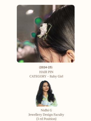 wada jewellery design award winner from iigsouth institute and their design